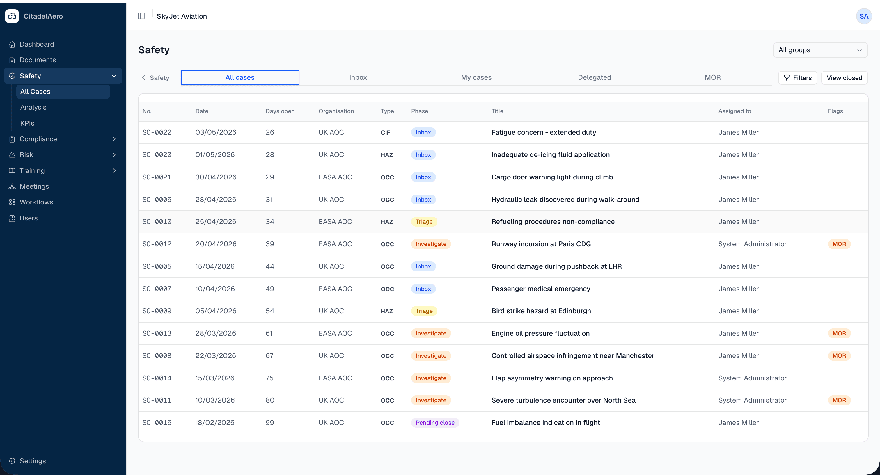 Safety Reporting — Capture every hazard, protect every reporter